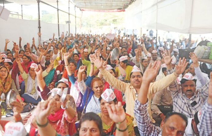 Samagra shiksha hunger strike Samagra shiksha hunger strike