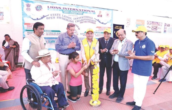State level open swimming competition for the disabled