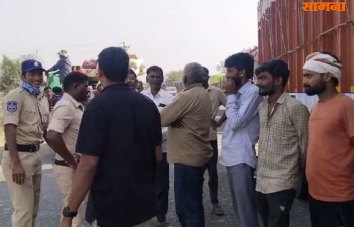 telangana-police-took-action-on-vehicles-maharashtra-border-villagers-angry telangana-police-took-action-on-vehicles-maharashtra-border-villagers-angry