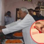 नितीश कुमार यांची ‘इव्हेंटबाजी’, शहीद जवानाच्या कुटुंबियांच्या भेटीसाठी रेड कार्पेट; लाखो रुपये केले खर्च