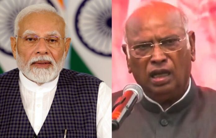 pm modi and mallikarjun kharge