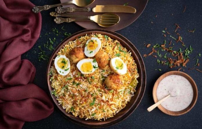Egg biriyani