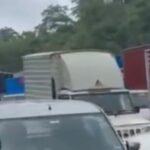 Massive Traffic Jam on Mumbai-Ahmedabad National Highway Near Khanivade Toll to Varai