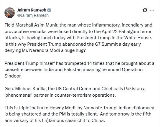 Jayram Ramesh X Post