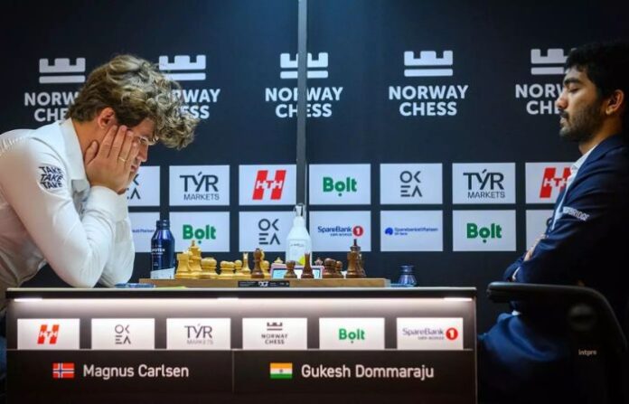 d gukesh vs magnus carlsen