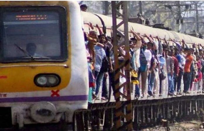 local train rush