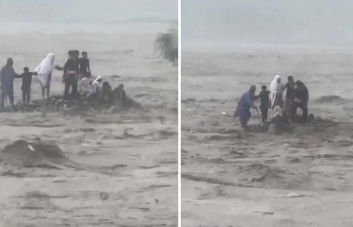 pak tourist swept away