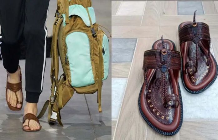 prada kolhapuri chappal