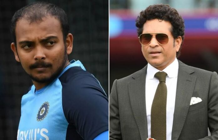 prithvi shaw sachin tendulkar