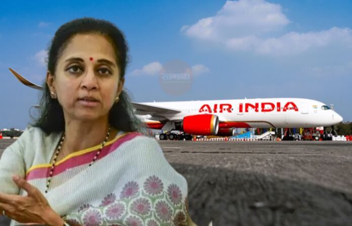 supriya sule on air india