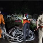 मुंबई-गोवा महामार्गावर LPG गॅस वाहून नेणारा टँकर उलटला, हायवेवरील वाहतूक ठप्प