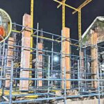 करवीरनिवासिनी अंबाबाई मंदिरातील गरुड मंडप पुर्नउभारणीस सुरुवात