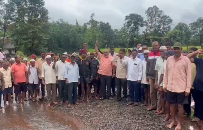 raju shetti protest