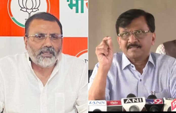 sanjay raut on nishikant dubey