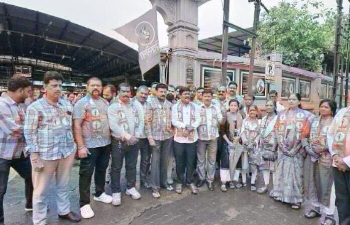 shivsena protest dombivli