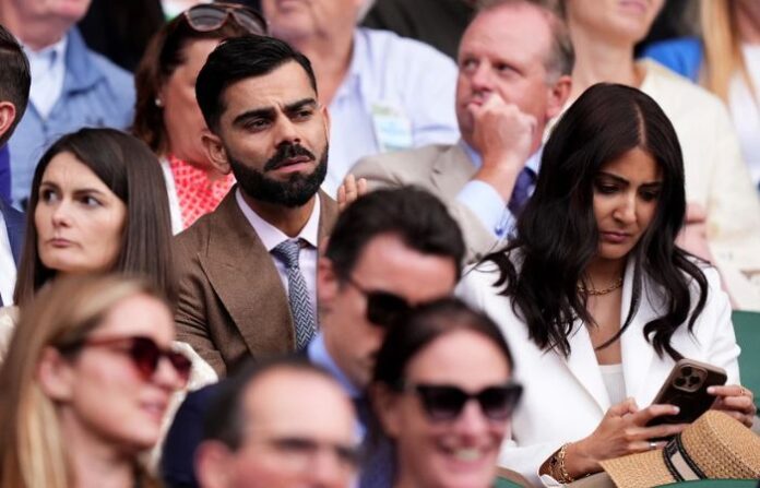 virat kohli and virat at tennis match