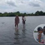 Chandrapur News – लेकीच्या उपचारांसाठी आई-वडिलांचं धाडस, पुराच्या पाण्यातून काढली वाट