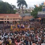 Ahilyanagar News – पिठोरी शनी अमावस्यानिमित्त तीर्थक्षेत्र शनिशिंगणापुरात भव्य यात्रा, भाविकांची तुडूंब गर्दी