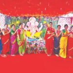 विमानतळावर भारतीय कामगार सेनेचा गणेशोत्सव, मंगळागौरीच्या कार्यक्रमाला प्रथम पारितोषिक