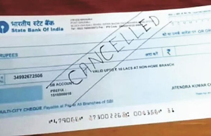 cancel cheque