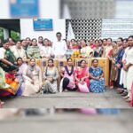 कांजूर येथे महिलांना शिलाई मशीन, घरघंटी आणि मसाला कांडप यंत्राचे वाटप