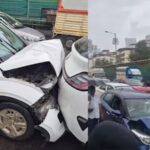 Mumbai News – मुलुंड टोलनाक्याजवळ 7 ते 8 वाहनं एकमेकांवर धडकली, अपघातात वाहनांचे मोठे नुकसान