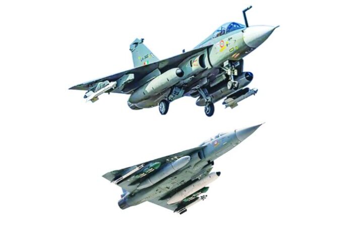 two Tejas Mark-1A fighter jets