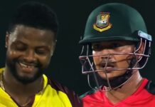 नागिण डान्स करण्याच्या तयारीत असणाऱ्या बांगलादेशची फजीती, षटकार मारूनही फलंदाज बाद