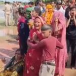 दुर्गा मूर्ती विसर्जनादरम्यान 6 जण नदीत बुडाले, दोघांचा मृत्यू; एक जण बचावला, तिघांचा शोध सुरू