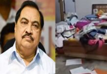 एकनाथ खडसे यांच्या जळगावमधील बंगल्यात चोरी