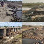 Latur news – पूर ओसरल्यानंतर जगण्याची लढाई सुरू; सीमावर्ती भागातील रस्ते वाहून गेल्याने वाहतूक बंद, 5-6 गावातील व्यवहार ठप्प
