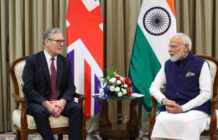 modi and Keir Starmer