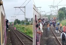 Mumbai news-  मध्य रेल्वेची वाहतूक विस्कळीत, कर्जत ते सीएसएमटी लोकलसेवा ठप्प