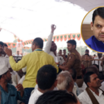 मुख्यमंत्री देवेंद्र फडणवीस यांच्या सभेत गोंधळ; आरक्षणाच्या मागणीसाठी मातंग समाजाच्या कार्यकर्त्यांची घोषणाबाजी