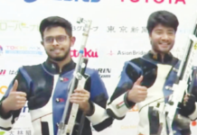 धनुषचे एअर रायफलमध्ये सुवर्ण