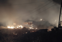 कसाऱ्याच्या मोखवणेत आगडोंब, ढाबा जळून खाक; प्राणहानी नाही