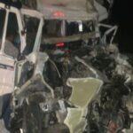 देवदर्शनाहून परतत असताना टेम्पो ट्रॅव्हलर ट्रकला धडकली, अपघातात 18 जणांचा मृत्यू