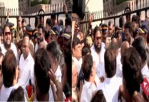 कामगारांची दिशाभूल करण्याचे भाजपचे मनसुबे उधळले, शिवसेनेचं ताज लँड्स समोर जोरदार आंदोलन