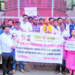 भाजपच्या बेगडी हिंदुत्वाच्या विरोधात शिवसेनेचे आंदोलन