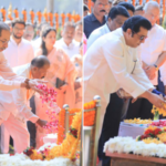 शिवसेनाप्रमुखांना आदरांजली! शिवतीर्थावरील स्मृतिस्थळावर उद्धव ठाकरे, राज ठाकरे नतमस्तक; शिवसेनाप्रेमी, शिवसैनिकांची गर्दी