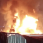 9 killed as private bus catches fire after truck collision in karnataka