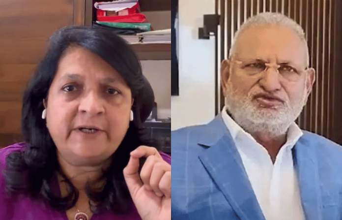 Anjali Damania And Manikrao Kokate