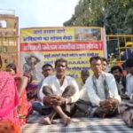 चंद्रपूरातील माणिकगड सिमेंट कंपनीच्या चुनखडी खाण प्रकल्पाचे आदिवासी शेतकऱ्यांनी काम बंद पाडले