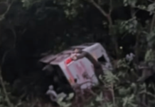 आंबा घाटात खाजगी बस दरीत कोसळली; अनेकजण जखमी