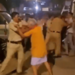 कांदिवली येथे पोलिसावर केला हल्ला, कॉलर पकडल्याचा व्हिडीओ व्हायरल