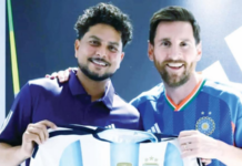 मेस्सीकडून कुलदीप यादवला अर्जेंटिनाची जर्सी भेट