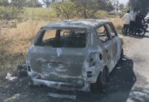 भररस्त्यात कारने पेट घेतला, चालकाचा होरपळून मृत्यू; पोलिसांना घातपाताचा संशय