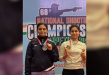 राष्ट्रीय नेमबाजी अजिंक्यपद स्पर्धा – मनु, सिमरनला ‘सुवर्ण’