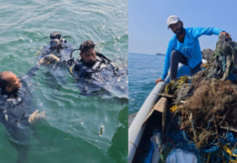 सिंधुदुर्ग किल्ल्याजवळ सागरी कचरा स्वच्छता मोहिमेचा दुसरा टप्पा यशस्वी