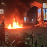 Violence Near Kolkata TMC and BJP Supporters Clash in Behala, Stage Set on Fire